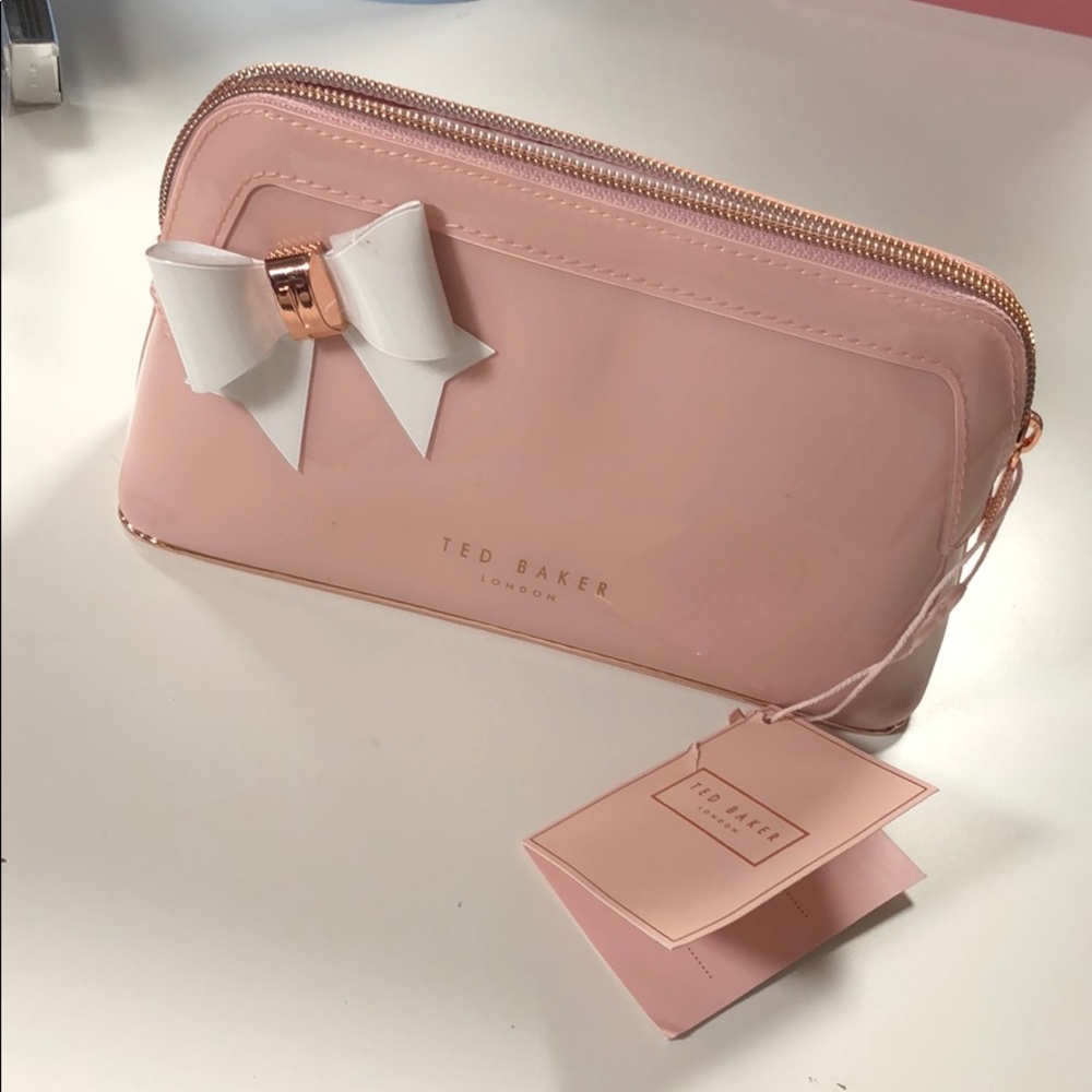 Ted banker London light pink makeup bag